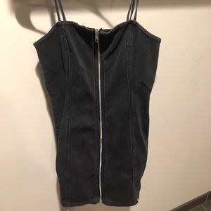 Charlotte Russe Black denim mini dress